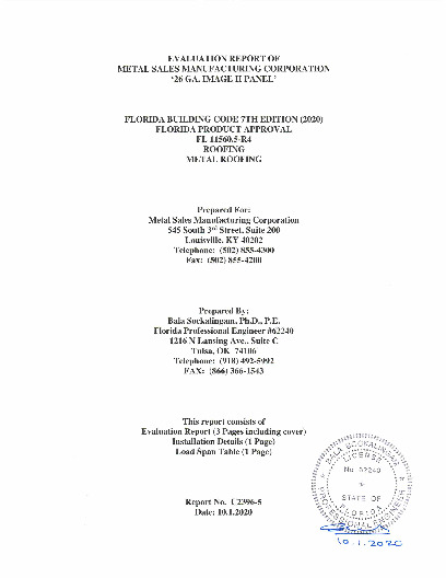 PR Instl Docs FL11560 R4 II EvaluationReportC2396 5