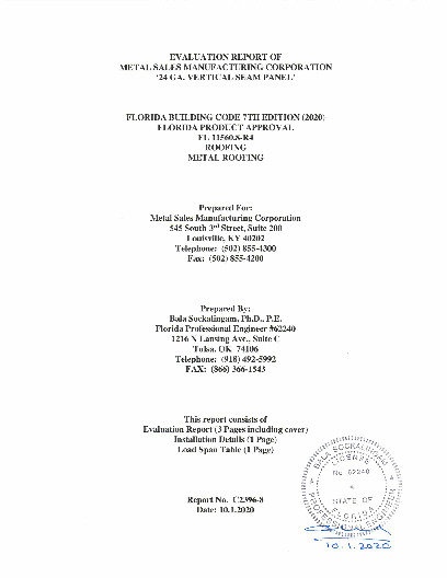 PR Instl Docs FL11560 R4 II EvaluationReportC2396 8