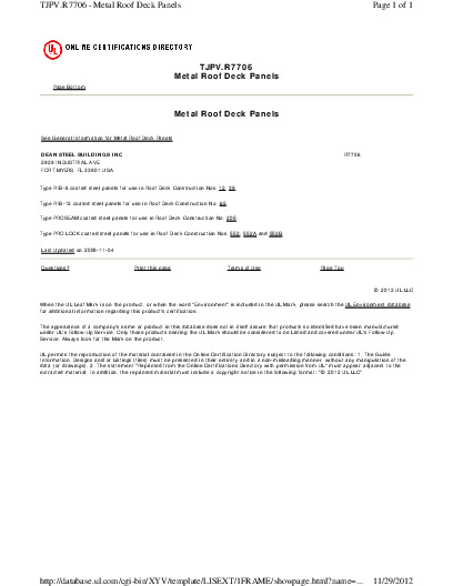 PR CERTIFICATE FL3774 R8 C CAC TJPV.R7706 CARD