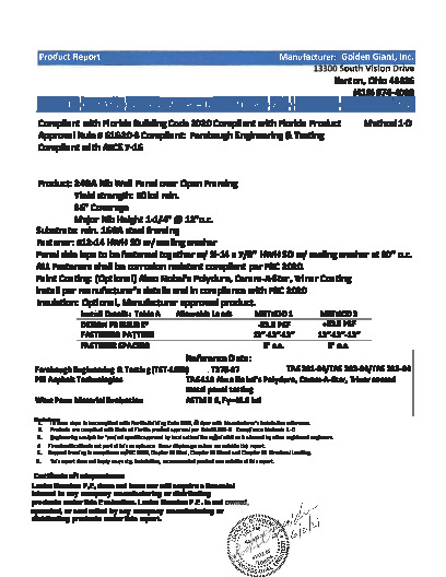 PR Instl Docs FL4216 R6 II FL 4216.2 REPORT SS 2020 R