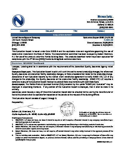 PR TECH DOCS FL4264 R8 AE 2021 04 16 FINAL ER USG FL4264-R8