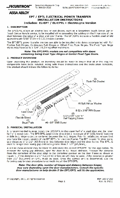PR Instl Docs FL4310 R8 II 500-14250 G
