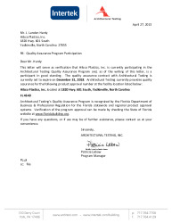 PR TECH DOCS FL4640 R6 AE HIBCO FL  QA PARTICIPATION LETTER