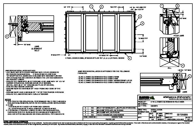 PR INSTL DOCS FL4809 R19 II 00105929