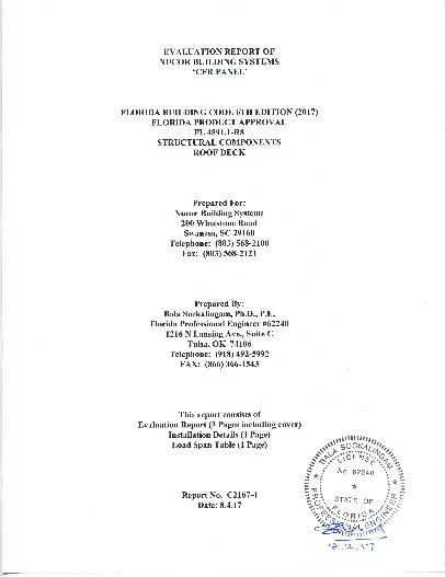PR Instl Docs FL4891 R8 II EvaluationReportC2167 4