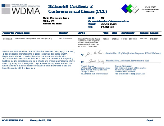 PR CERTIFICATE FL4939 R19 C CAC 407-H-805.03