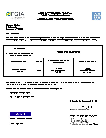 PR CERTIFICATE FL5177 R37 C CAC 08-09 PW (17111) 96X72 LC-PG55