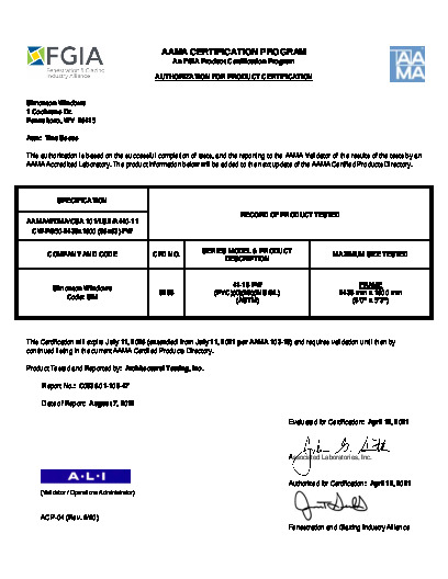 PR CERTIFICATE FL5177 R37 C CAC 41-18 PW 96X63 C50