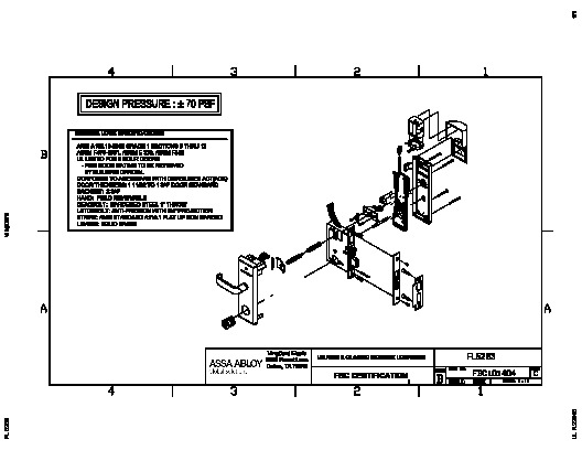 PR INSTL DOCS FL5263 R5 II MORTISE LOCKSET INSTALLATION INSTRUCTIONS