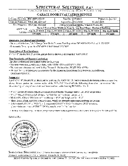 PR TECH DOCS FL5302 R10 AE IRC-6009-150-15 EVALUATION REPORT 7-16 FL