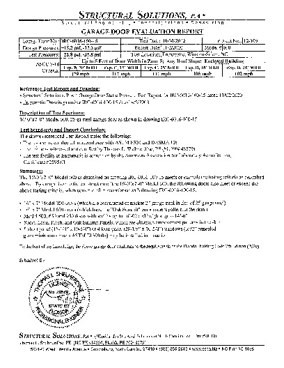PR TECH DOCS FL5302 R10 AE IRC-6016-100-15 EVALUATION REPORT 7-16 FL