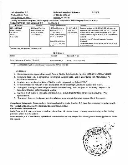 PR TECH DOCS FL5375 R5 AE FL 5375 DIXIELAND WALL REPORT-SS