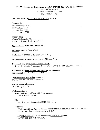 PR TECH DOCS FL5388 R7 AE EVALUATION REPORT WWS-298