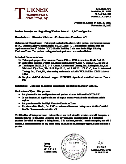 PR TECH DOCS FL5414 R20 AE EVALREPORT-IN0285-R2-2017