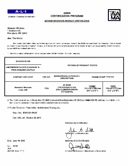 PR CERTIFICATE FL5414 R20 C CAC 41-18 SH 53X71 R30 (EXT.)
