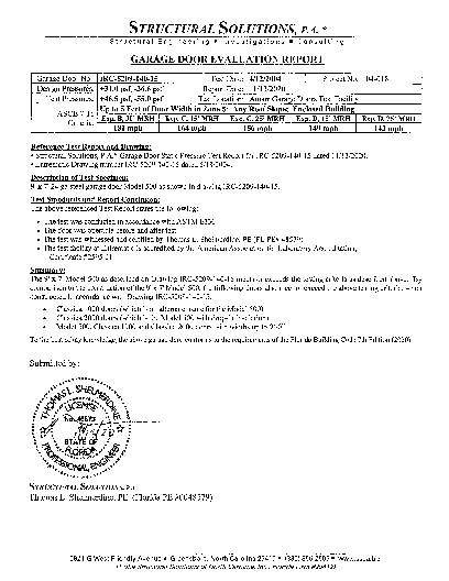 PR TECH DOCS FL5427 R8 AE IRC-5209-140-15 EVALUATION REPORT 7-16 FL