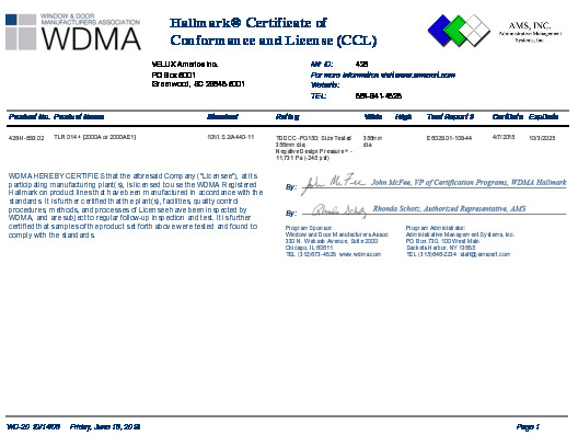 PR CERTIFICATE FL6393 R12 C CAC TLR 014 2000A OR 2000AE1