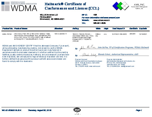 PR CERTIFICATE FL6393 R16 C CAC 426-H-707.00
