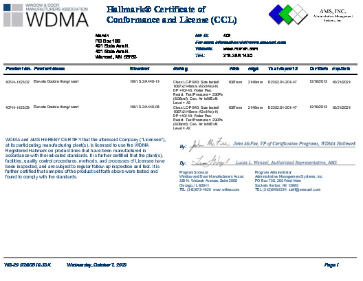 PR CERTIFICATE FL6525 R11 C CAC ELDH IN 4284