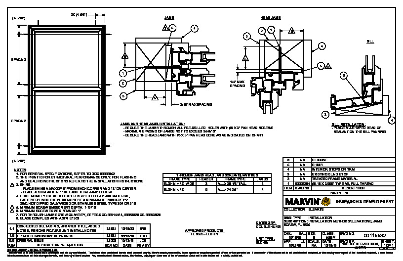 PR INSTL DOCS FL6525 R12 II 00115532 ELDHIN FL6525 TJ