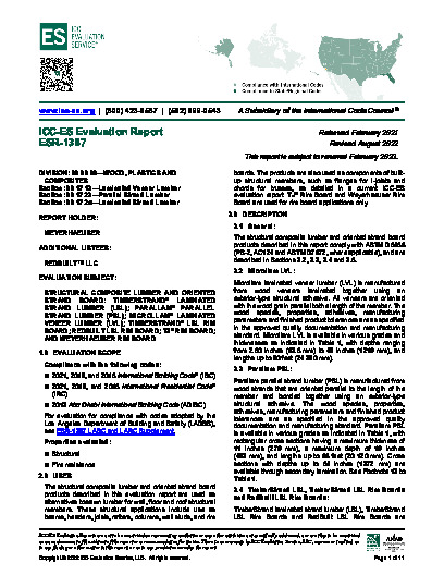 PR TECH DOCS FL6527 R14 AE ESR-1387 AUG22