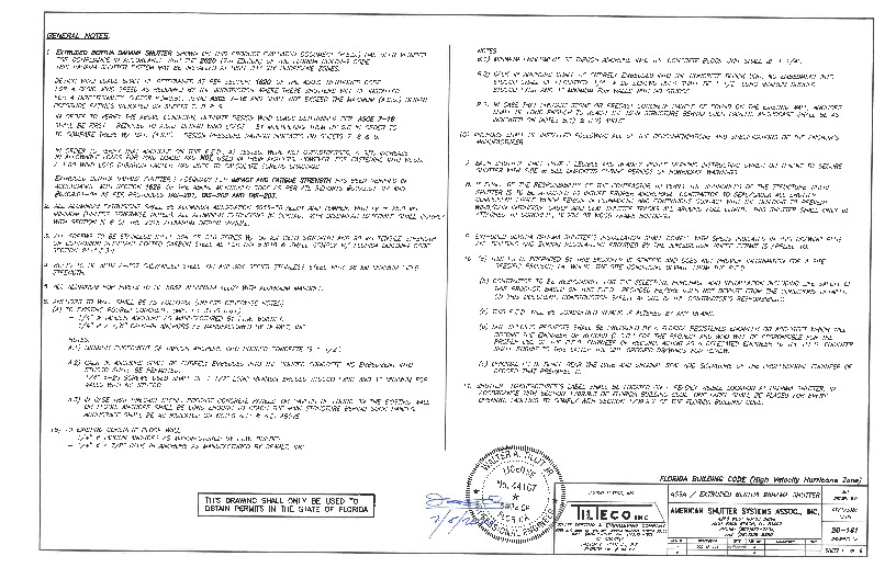 PR Instl Docs FL6566 R7 II EXTRUDED BERTHA BAHAMA SHUTTER INSTALLATION INSTRUCTIONS  HVHZ