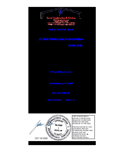 PR TECH DOCS FL6587 R6 AE FL6587.10 EVAL REPORT W DETAILS SEALED