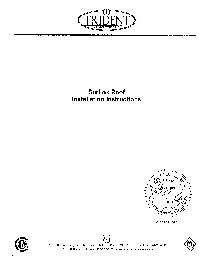 PR INSTL DOCS FL6617 R4 II SURLOK INSTALLATION DETAIL