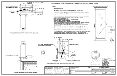 PR Instl Docs FL6683 R23 II FL6683-R21 Swing Door Brickmould 2020 FBC