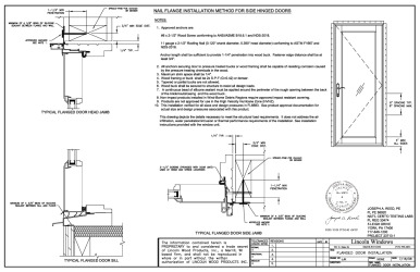 PR Instl Docs FL6683 R23 II FL6683-R21 Swing Door Flange 2020 FBC
