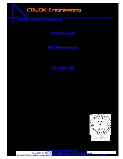 PR TECH DOCS FL6952 R5 AE SNAPLOCK WOODDECK EVALREPORT