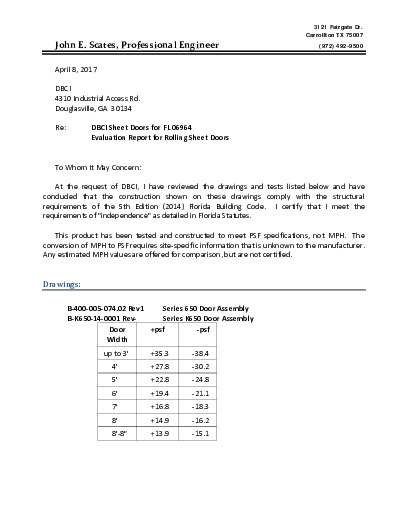 PR TECH DOCS FL6964 R6 AE EVAL REPT FOR FL R1 S