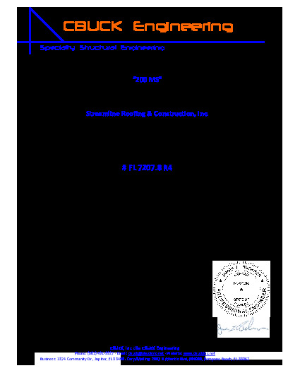 PR INSTL DOCS FL7207 R4 II 08 200MS STEEL STEELDECK EVALREPORT R4