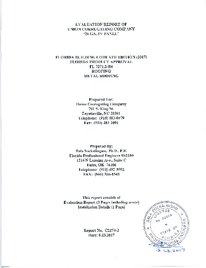 PR Instl Docs FL7271 R4 II EvaluationReportC2174 2