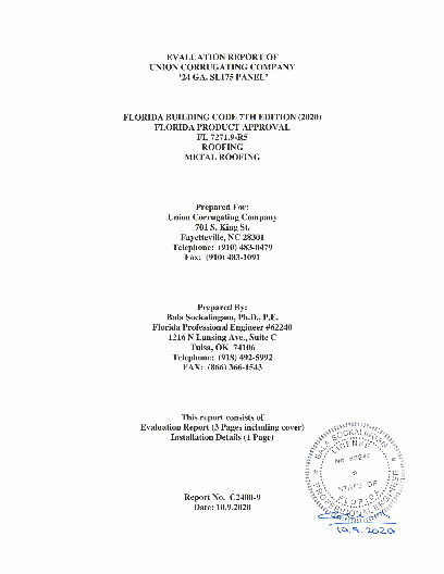PR Instl Docs FL7271 R5 II EvaluationReportC2400 9