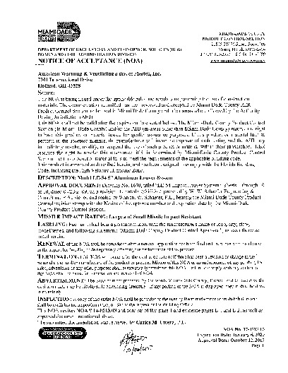 PR Instl Docs FL7453 R4 II AWV LE-54 NOA 17-0713.10