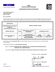PR CERTIFICATE FL7461 R22 C CAC 72 X 78 CLAD HYBRID CASEMENT MULL - PG50