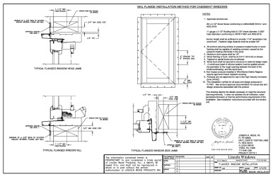 PR Instl Docs FL7461 R25 II FL7461-R24 Casement Flange 2020 FBC
