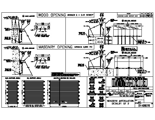PR Instl Docs FL7708 R10 II SCH501X Install Details - Clip Angle Mount