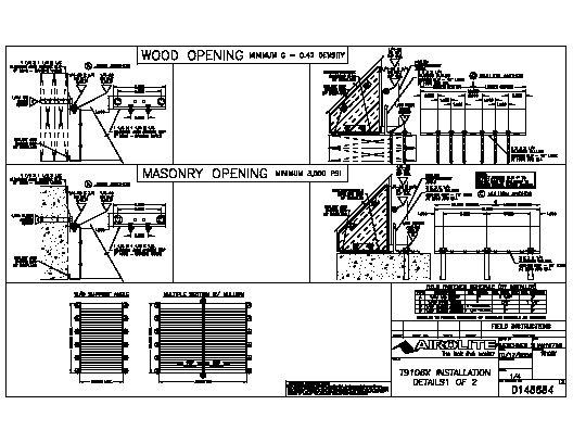 PR INSTL DOCS FL7708 R9 II T9106X INSTALL DETAILS - CLIP ANGLE MOUNT