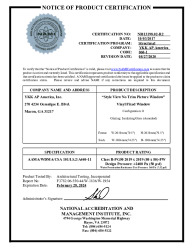 PR CERTIFICATE FL7829 R9 C CAC NI013198.02-R2 - STYLE VIEW NO TRIM - FIXED
