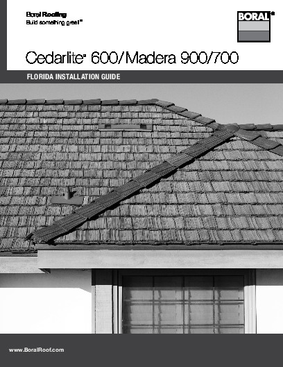 PR INSTL DOCS FL7849 R15 II CEDARLITE MADERA-INSTALLATION