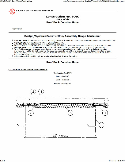 PR CERTIFICATE FL8051 R11 C CAC CONSTRUCTION NO 506C MAXIMA 1.5
