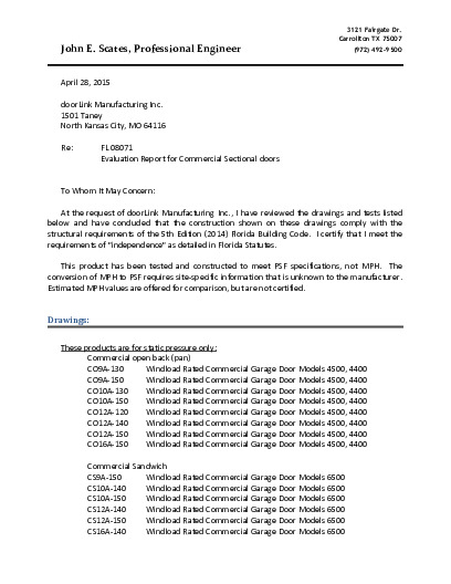 PR TECH DOCS FL8071 R4 AE EVALUATION REPORT 8071
