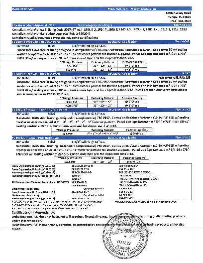 PR TECH DOCS FL8384 R4 AE FL 8384 MARLYN METALS FINAL-SS