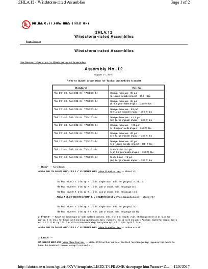 PR CERTIFICATE FL8394 R5 C CAC UL CERTIFICATION