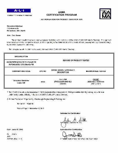 PR CERTIFICATE FL8500 R14 C CAC 11-11 PW 96X48 R PG40 (EXT.)