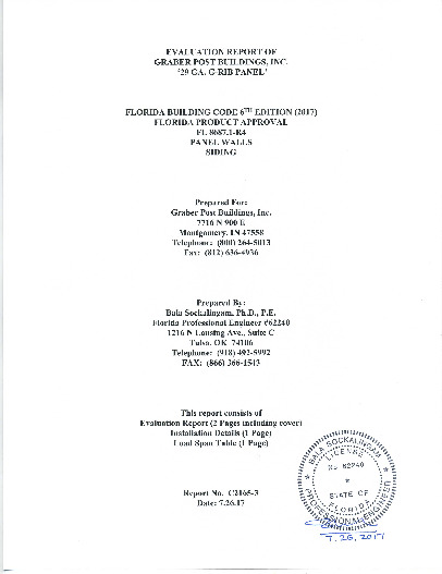 PR Instl Docs FL8687 R4 II EvaluationReportC2165 3