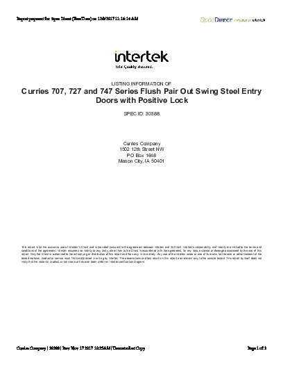 PR CERTIFICATE FL8770 R6 C CAC INTERTEK CERTIFICATION