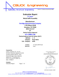 PR Instl Docs FL9000 R4 II 01 SDeck Soffit EVALREPORT R4